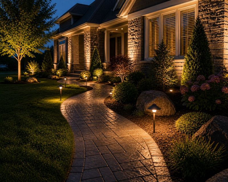 Courtyard Light Installation in Littleton, CO