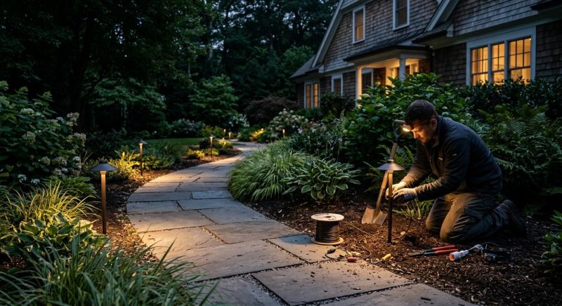 Fence Lighting Installation in Prescott Valley, AZ